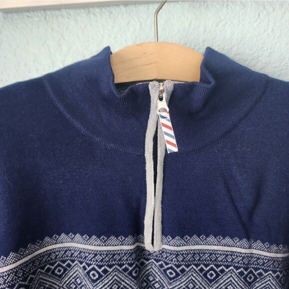 North Worn Nordic coastal quarter zip wool blend sweater - Picture 3 of 11
